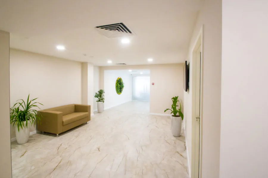 Холл в санатории «Плаза» в Кисловодске - фотография