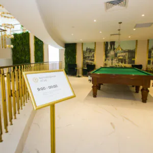 Бильярд в санатории «Плаза» в Кисловодске - фотография