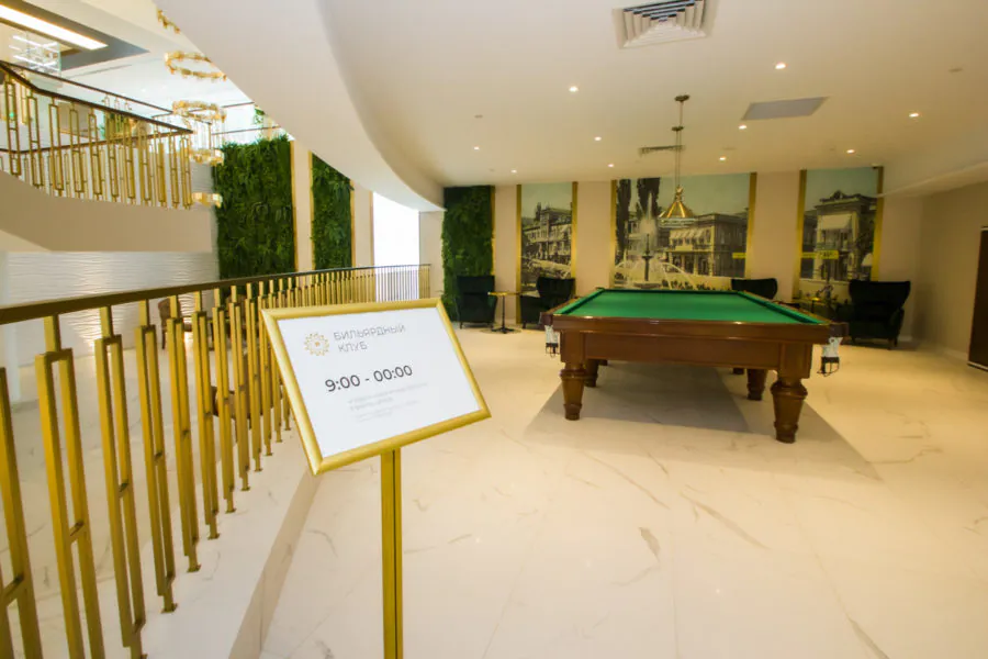 Бильярд в санатории «Плаза» в Кисловодске - фотография