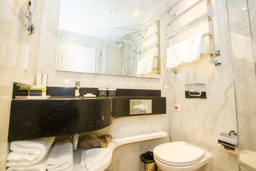 Стандартный двухместный номер в санатории «Плаза» в Кисловодске - фотография