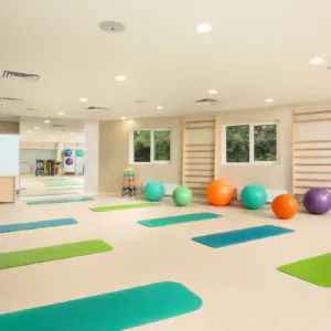 Фитнес зал в санатории «Плаза» в Кисловодске - фотография