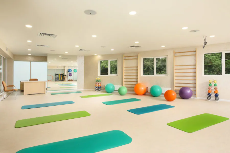 Фитнес зал в санатории «Плаза» в Кисловодске - фотография